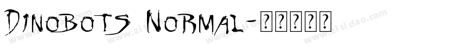 Dinobots Normal字体转换